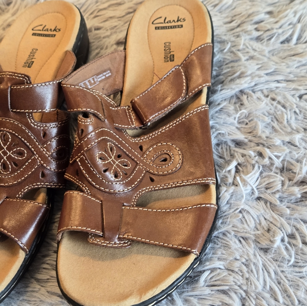 Clark Collection Soft Cusion Leisa Higley Sandals Size 12 - Picture 6 of 14